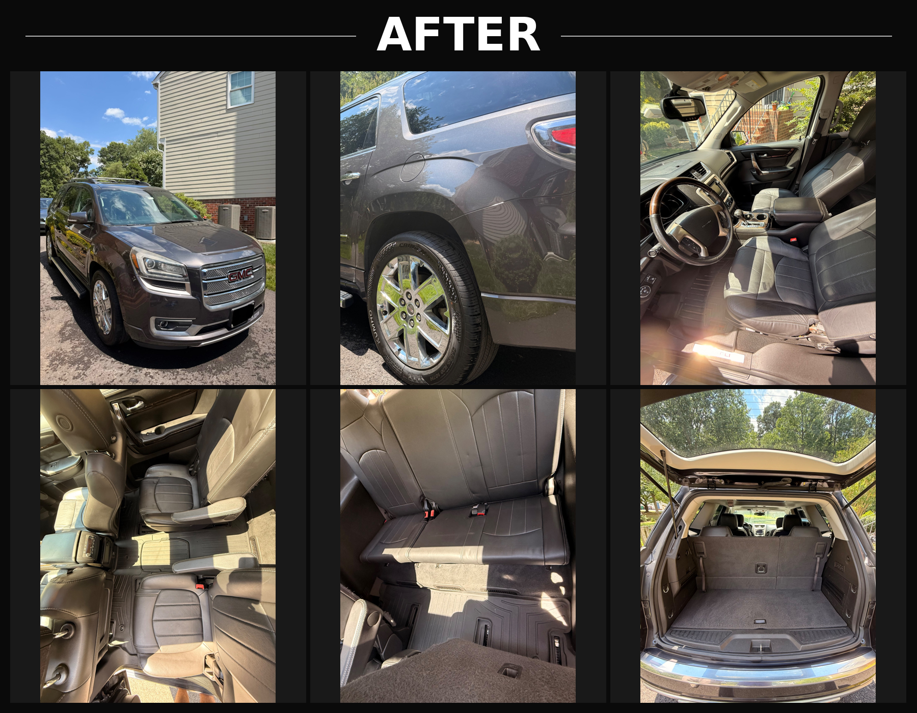 After detail photos of GMC Acadia