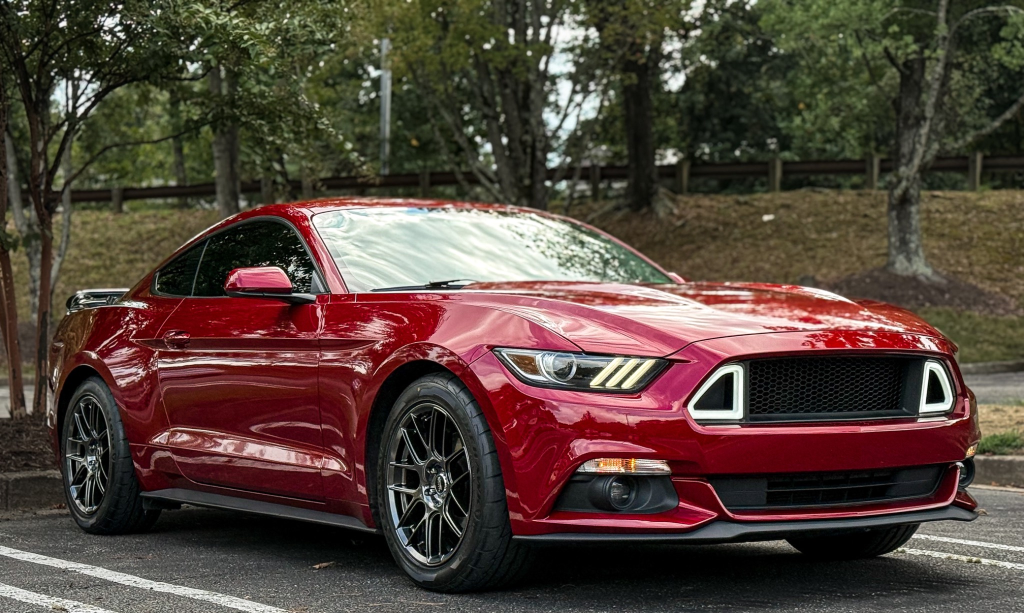 Red Mustang detailed by JB Automotive Detailing